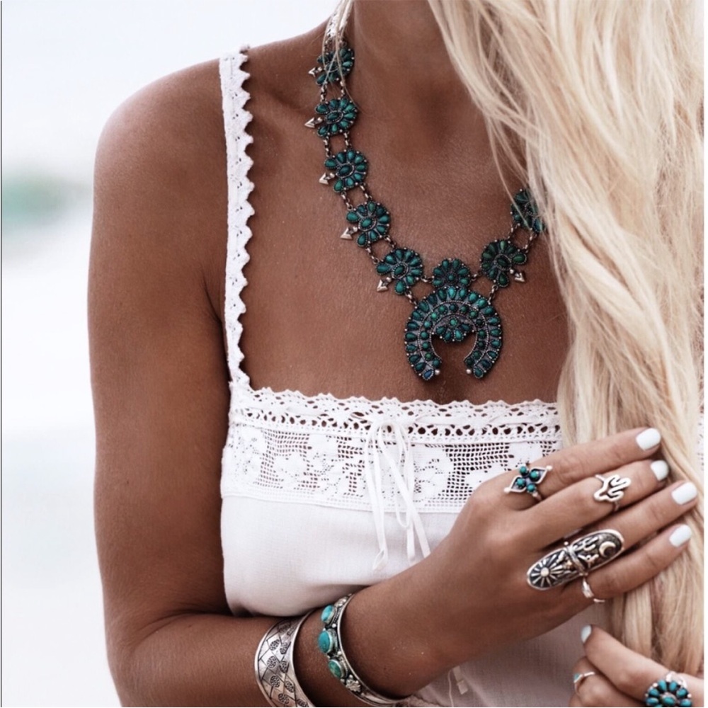 Spell Squash Blossom Necklace
